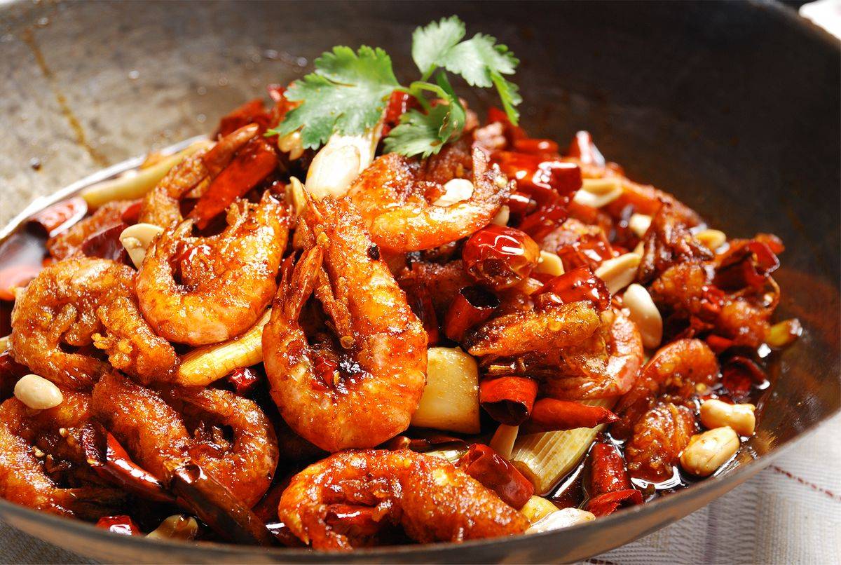 Dry pot shrimp （干锅大虾）
